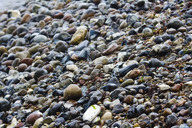 Sten på stranden